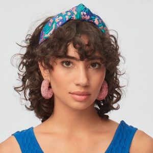 Lele Sadoughi Sea Reef Embroidered Knotted Headband